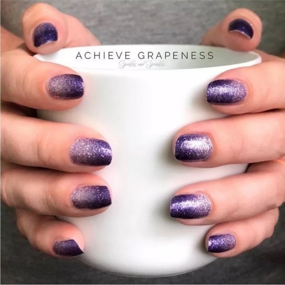 *Retired* Color Street: Achieve Grapeness (Petite) | Purple Gradient Glitter - Picture 6 of 14